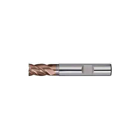 Fresa  de  vástago  DIN  6527K  TipoN  HPC  D.8mm  L.corte  20mm  VHM  TiAlN  HB  Z.4  corta  TW (1/2)