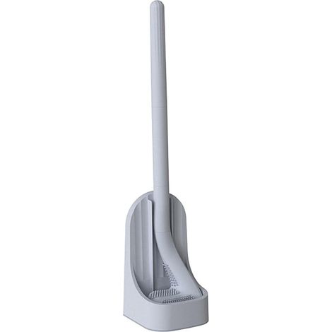 Brosse de toilette flexible, séchage rapide, manche ergonomique offrant une bonne prise en main, manche long, support ventilé adapté à tous les styles de décoration intérieure-AquaForge (1/5)