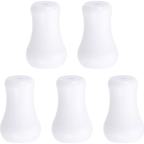Bardusch - Cordon Boutons, Blanc Plastique Cordon Gland Gouttes Tire Fin Pendentif pour Fenêtre Stores Ombre Rideau Artisanat, 1x0. 6" 5pcs (1/5)