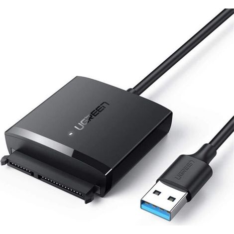 UGREEN Adaptateur USB 3.0 vers SATA Super Speed 5Gbps pour 2,5 et 3,5 Pouces HDD SSD Drives, Supporte UASP (1/4)