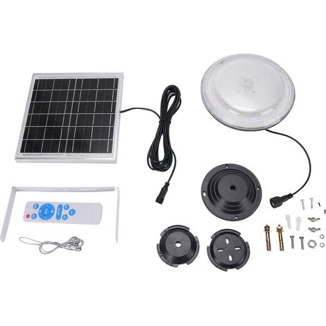 Ortviai Applique Solaire pour Plafond 3 Couleurs Réglables, Étanche IP65 avec Télécommande, pour Intérieur/Extérieur (1/5)