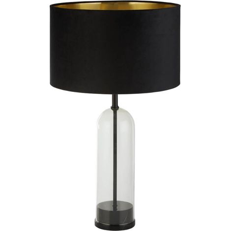 Lampe de table unique Oxford avec capuche noire - EU81710BK (1/3)