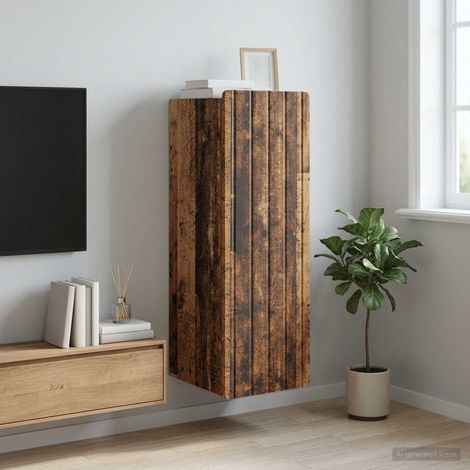 vidaXL Mobiletto a muro Legno antico 33 x 34,5 x 94 cm (1/5)