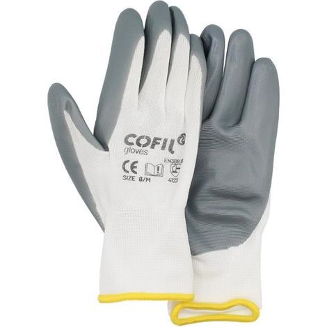 GUANTE NITRILO GRIS T-8 CAJA 12