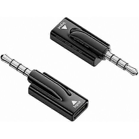 Adaptateur audio mâle 3,5 mm vers femelle Type-C pour casques filaires avec interface USB-C.