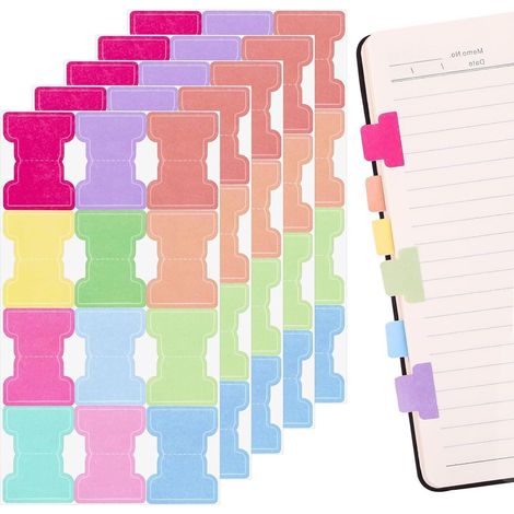 25 Trennstreifen A4 Ordnerteiler Register A5 selbstklebend Indexetiketten, stabile Trennblätter Flipchart Papier Buchetiketten (1/5)