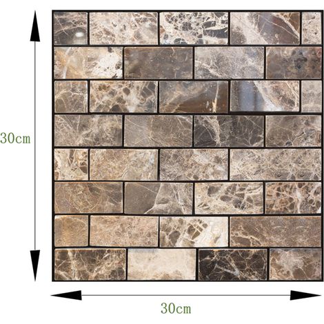 Papier peint auto-adhésif amovible à motif de marbre en 3 dimensions, résistant à l'eau et à l'humidité, autocollants muraux en PVC pour salon, salle de bain, comptoir de cuisine (1/5)