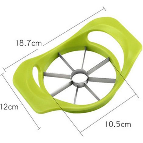Kit coupe-pommes et éplucheur 18,7 x 12 cm - Lames tranchantes en acier inoxydable (1/5)