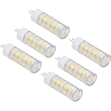 G4 6 Glühbirnen 3W/5W/7W 32LED/52LED/64LED, 3 Farbtemperaturen, 220V, CE+ROHS zertifiziert, ideal für Kronleuchter, Deckenleuchten, Wandleuchten und Tischlampen, 6er-Pack. (1/5)