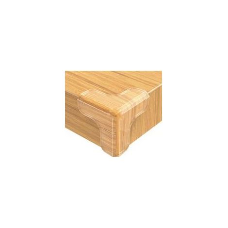 Lot de 10 protections d'angle de table pour bébé, protections d'angle de table transparentes, protections d'angle de table pour meubles, adhésif puissant (1/5)