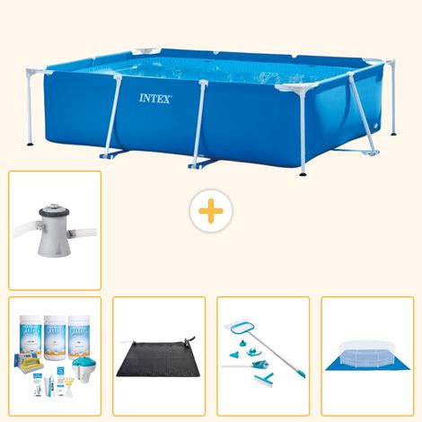 Intex Piscine Tubulaire Rectangulaire - 220x150x60 cm - 6-pièces S20814 (1/5)