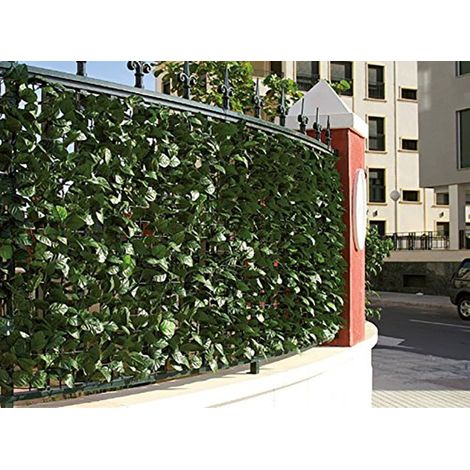 Siepe artificiale 4pz cm.300x100h sintetica arelle sempreverdi lauro pz.4 - Salone