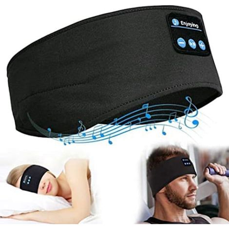 Casque de sommeil – Bandeau et masque de sommeil avec écouteurs Bluetooth noirs (1/5)