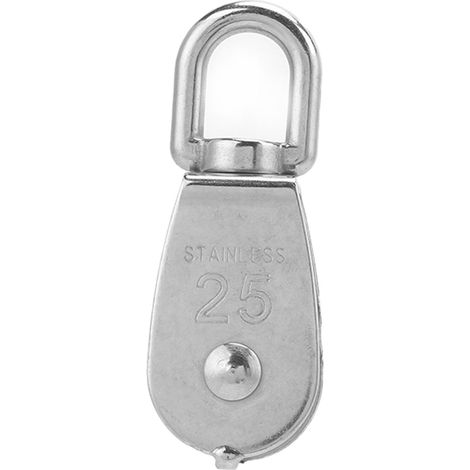 Poulie simple pivotante en acier inoxydable 316 avec roue universelle, accessoire suspendu pour bateaux et navires (1/5)