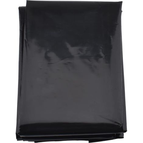 Film polyéthylène noir pour serre - 6 mil - Extra épais - indéchirable - En polyéthylène - Bâche occultant - Bâche imperméable - Film tunnel de serre (2 x 3 m) (1/5)