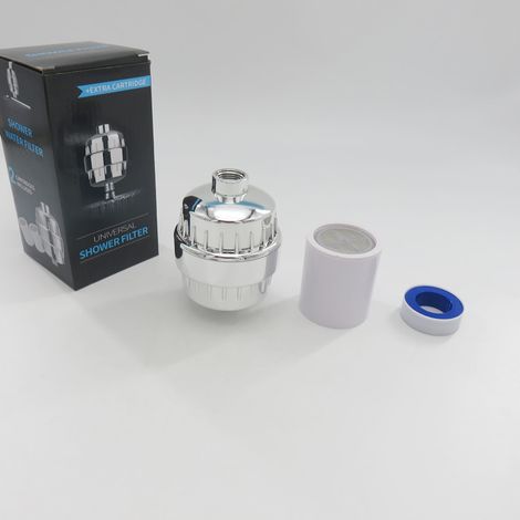 Ensemble de filtres à 10-20 couches et 15 étapes pour purificateurs d'eau de douche et filtres de bain, disponible en ligne. (1/5)