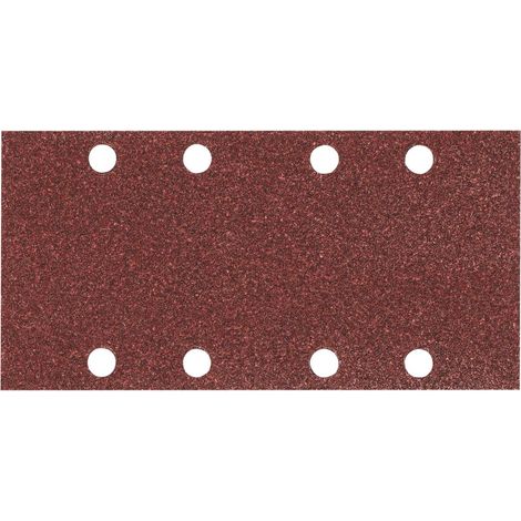 Carta abrasiva velcro Makita, 93 x 185 mm, K40, 10 pz. 93 x 185 mm - K40 - 10 pz. - 8 fori
