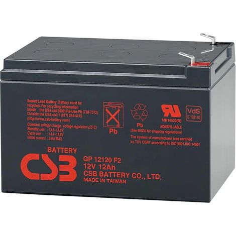 Batería CSB GP12120F2 12V 12Ah