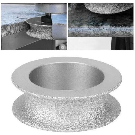 Meule diamantée à haut rendement,Meulage Diamant Brasé,Meule Pour Meuleuses D'Angle outil de meulage résistant à l'usure 7,3 cm pour verre en céramique de pierre (Concave grinding wheel 2.0) (1/5)