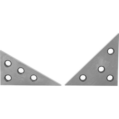 Lot de 2 équerres combinées 30-60-90° & 45-45-90° pour mesure de précision mécanicien (1/5)