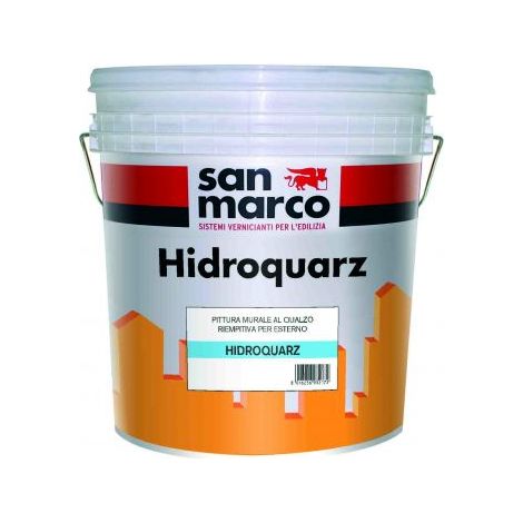 Pittura al quarzo per esterni hidroquarz bianco kg 20