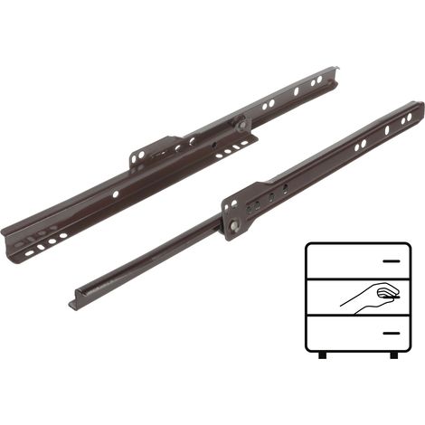 Guide à rouleaux 250 mm marron 20 kg Riex NR09 (1/5)