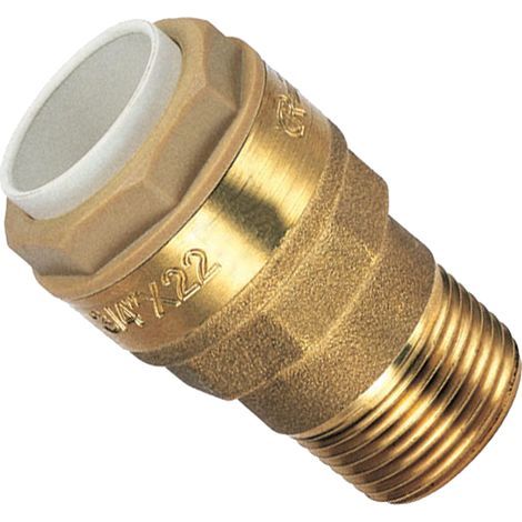 Pièce et accessoire filtration de l'eau - Raccord instantané mâle pour cuivre 3/4'' - Ø18 (1/4)