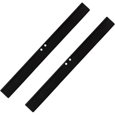 Lames de nettoyage pour vitres - Lot de 2 lames de rechange en silicone pour le nettoyage des vitres de salle de bain, fenêtres, portes et pare-brise de voiture (1/5)