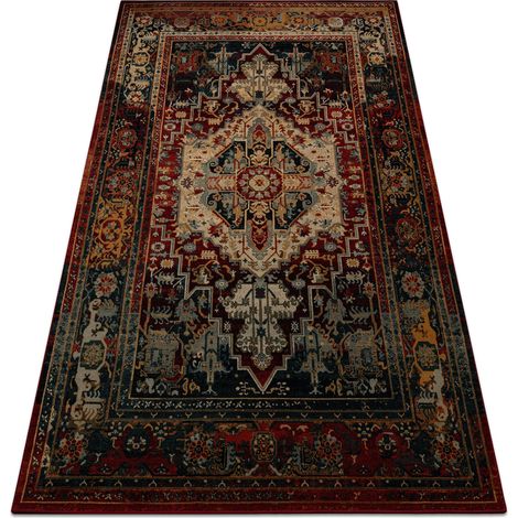 Tappeto di lana POLONIA ALHAMBRA Ornamento, cadre rubino red 200x300 cm