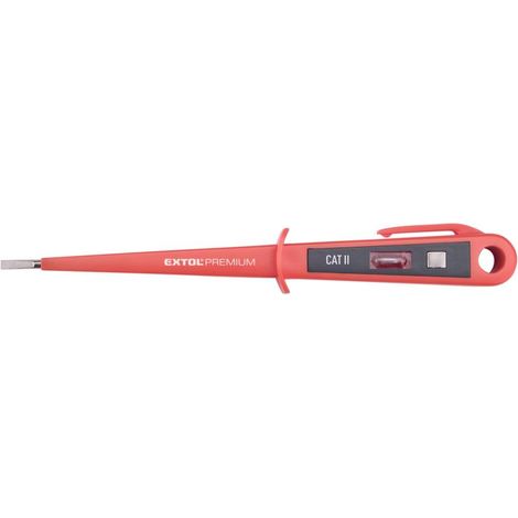 Comprobador de tensión EXTOL 100-250 V, longitud 190 mm 8831201