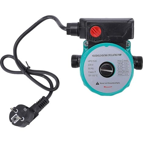Hot Water Recirculating Pump 65L/min, Instant Circulation Pump System, 46W 67W 100, 3 Speed Circulator, 6M Lifting Height NPT 1" with (1/5)