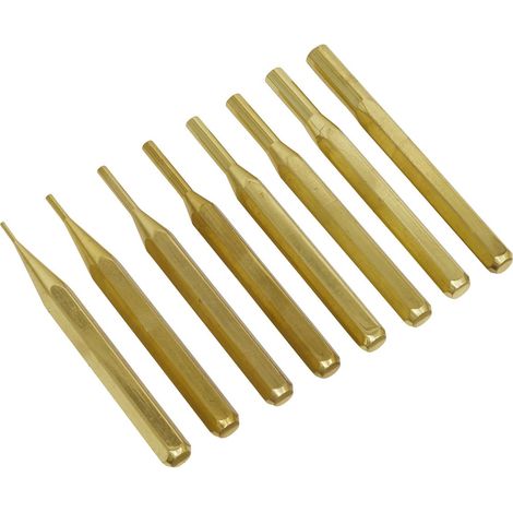 Sealey Brass Pin Punch Set 8pc AKB08 (1/5)