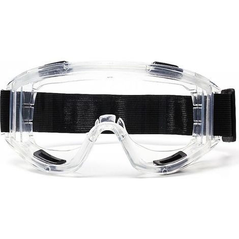Lunettes de protection transparentes anti-buée et anti-poussière, lunettes de sécurité anti-rayures, unisexes, parfaites pour le bricolage, la chimie, la construction, les chantiers (1/5)