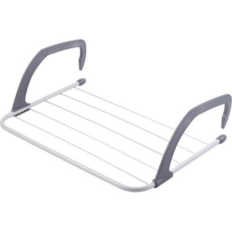 Corde à linge pour radiateur/balcon 50 cm Blanc Petit/Grand (1/4)