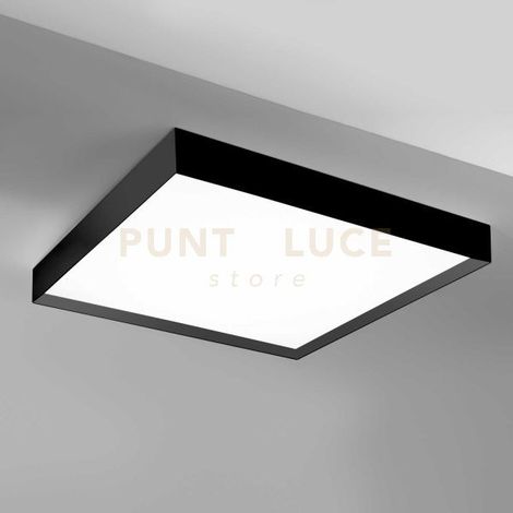 AOI P/G - PLAFONIERA ALLUMINIO NERO A LED 3000-4000K 6000-6300lm 80W DIMMERABILE