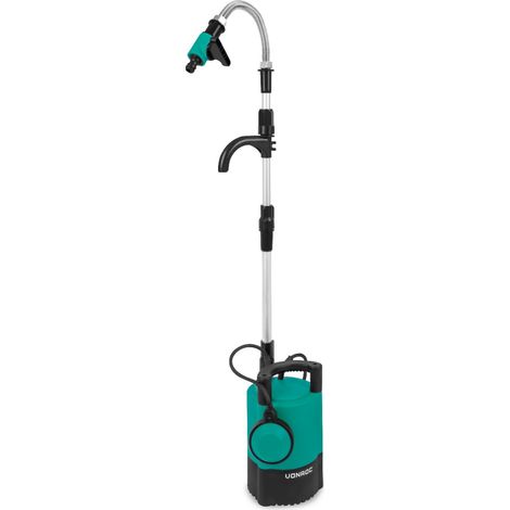 Regenfasspumpe Elektrisch - Tauchpumpe für Regenwassertonne 400W – 5200 l/h – Trockenlaufschutz – Universal-Schlauchkupplung