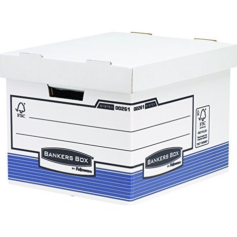 Bankers Box 0026101 Scatola Archivio Standard System, FSC, Confezione da 10 Pezzi (1/4)