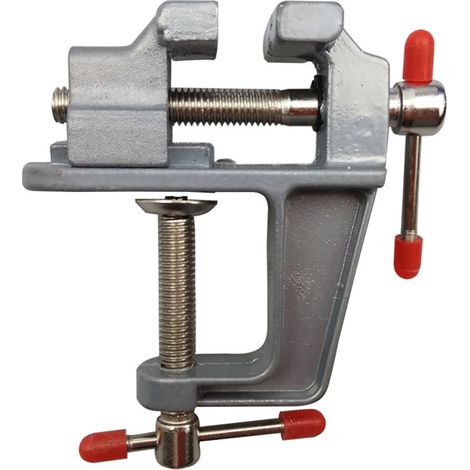 Étau De Table En Aluminium - Ouverture Max 25 mm - Rotation 360° - Pour Atelier, Bijouterie Et Loisirs Créatifs - 1 Pièce (1/5)