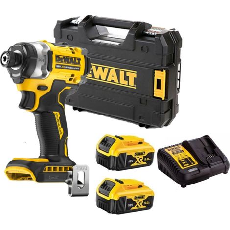 Dewalt – Visseuse à chocs 18V DCF860P2T – Couple 282Nm – 2 batteries 5.0Ah avec chargeur – Coffret TSTAK – Moteur sans balais