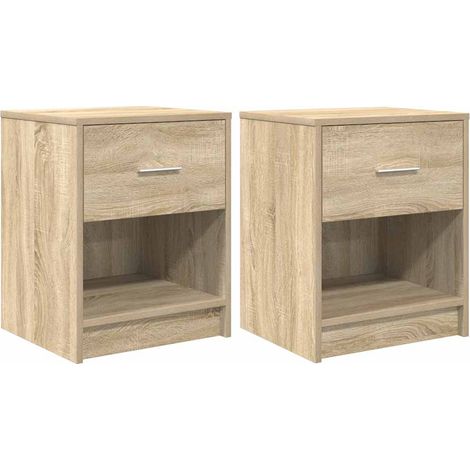 Maison Exclusive - Comodini 2 pz con Cassetto Rovere Sonoma 40x34x50 cm