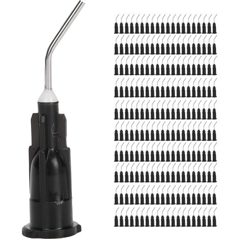 200 Pièces Seringue de Nettoyage Dentaire à Embout Courbé et Dents Fluides pour Soins Individuels (1/5)