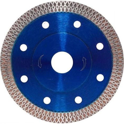 Disque à tronçonner diamanté 125 mm, 125 x 22,23 x 10 mm, courroie extra fine de 1,2 mm x lame de turbine à grille