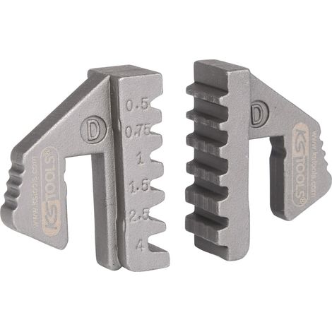 KS Tools Paar Crimp-Einsätze für Aderendhülsen, Ø 0,5 - 4 mm