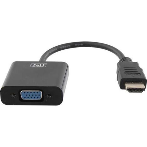 T'nB HDMIVGA adaptador de cable de vídeo VGA (D-Sub) HDMI tipo A (Estándar) Negro (1/4)