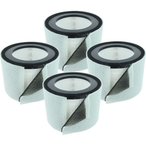 vhbw 4x Luftilter kompatibel mit Leitz TruSens Z-2500, Z-2000 Luftreiniger - Kombifilter Vorfilter + HEPA + Aktivkohle