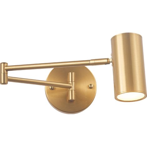 5W (Or)Lumière chaude Lampe du Bras Swing Pliable, Application Moderne réglable pour l'étude de Chambre à Coucher en Lecture Murale légère (1/5)