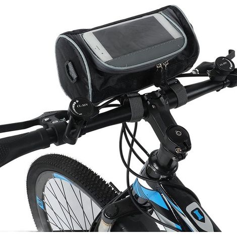 Mochila delantera para bicicleta,bolsa impermeable para bicicleta con correa de hombro desmontable para la navegación del teléfono móvil (1/5)