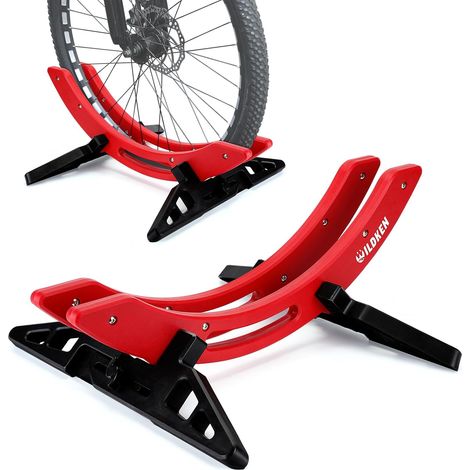 Support Velo Sol pour VTT Vélo de Route Gravel 25-80mm Pneu, Réglable Étanche Range Velo au Sol Pneu Arrière, Général Antirouille Ratelier Vélo, Matériel ABS Bike Stand pour Garage Appartement (1/5)