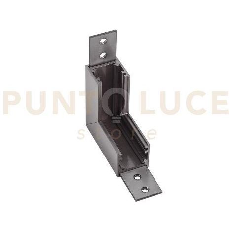 GBIGS14 ANGOLO MECCANICO 90° PER INSTALLAZZIONE SOFFITTO-PARETE PER SISTEMA BINARIO DA SUPERFICIE NICKEL SCURO