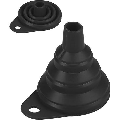 Silicone funnel, foldable silicone funnel for water bottles, oils, liquids and powders, practical replacement tool for funnels (1/5)